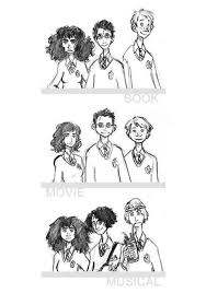 Book Vs Movie Vs Musical Daniel Radcliffe Is 5 5 And Rupert Grint Is 5 8 Soooo