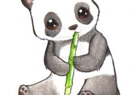 Quickly, off to the side of your page, go ahead and draw a series of overlapping circles to a form that's similar to the drawing you see to the right. Panda Bear Painting Easy Painting Inspired