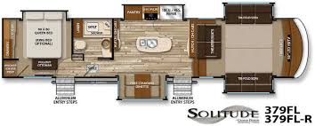 The imagine travel trailer by grand design allows you to imagine all the places you will go and offers an easy tow and go rv at a moments notice! Grand Design Solitude 375fl Fifth Wheel Floorplan Five Slide Rooms Bullyan Rvs Blog