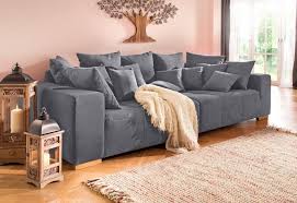 So sorgt ein groes sofakissen bei vielen kleinen auf dem sofa fr einen spannenderen eindruck. Home Affaire Big Sofa Neapel Mit Vielen Losen Kissen In 2 Bezugsqualitaten Online Kaufen Otto
