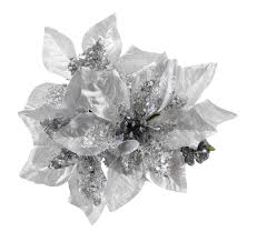 Amazon.co.uk gift vouchers can only be redeemed on amazon.co.uk. 5 Stem Silver Metallic Poinsettia Bushes 13 In Set Of 4 Floral Flowers Christmas Silk Flower Arrangements