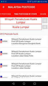 The malaysia area code table below shows the various city codes for malaysia. Malaysia Postcode For Android Apk Download