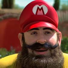 clay sculpture of super mario stomping