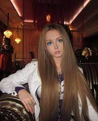 Barbie strawbeer blonde, purple dress, jewerly, nail polish, collector doll. Valeria Lukyanova Russia 12 Long Hair Styles Hair Styles Beauty