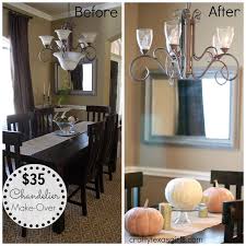 Replace The Frosted Shades With Crackle Glass Vanity Shades For A New Look Chandelier Makeover Glass Chandelier Shades Frosted Glass Chandelier
