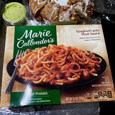 Heat this frozen meal in the microwave for 5 to 6 1/2 minutes or in the oven for 50 minutes; Marie Callender S Spaghetti With Meat Sauce Frozen Meal 13 3 Oz Pay Less Super Markets