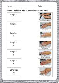 Nak basuh tangan selama 20 saat tak lama sangat pun. 7 Langkah Mencuci Tangan Yang Betul Worksheet