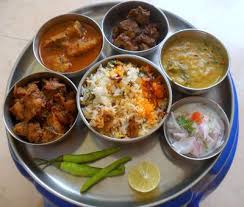 Indian Non Veg Thali Recipe For Spicy Chicken Fry Veg Thali Veg Dinner Recipes Spicy Chicken