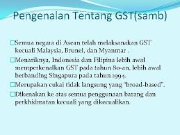 Isu dan tujuan utama penulisan makalah ini adalah untuk membincangkan kesan pelaksanaan gst terhadap perbelanjaan asnaf fakir dan miskin secara umum dimana hasil perbincangan ini menjangkakan beberapa keperluan yang perlu dilihat bagi memastikan agihan zakat terhadap asnaf fakir dan miskin lebih relevan dan munasabah. Keperluan Gst Di Malaysia Berdasarkan Pengalaman Negara Singapura