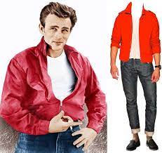 What Would James Dean Wear James Dean Red Jacket For Sale And More Esquire Mens Halloween Costumes James Dean Harrington Jacket