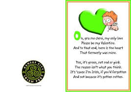 Pair patterned paper with a coordinating solid and use our easy template to get the. Funny Irish Valentine S Day Card Valentine Love Quotes Irish Funny Funny Valentine