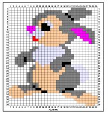 Perle Ou Elastique Croquis Bambi Pan Pan Cross Stitch Animals Cross Stitch Designs Cross Stitch Patterns Free