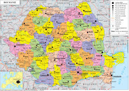 Romania location on the europe map. Geopolitical Map Of Romania Romania Maps Worldmaps Info