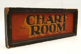 Great Old Nautical Antique Boat Sign For The Chart Room