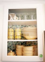 Wallpaper Lined Cabinets Wallpaper For Kitchen Cabinets Diy Kitchen Cabinets Diy Kitchen
