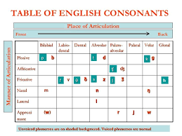 Place Manner And Voicing Of English Consonants Google