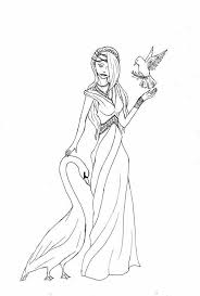 Aphrodite Aphrodite With Goose And Bird Coloring Page Bird Coloring Pages Coloring Pages Aphrodite
