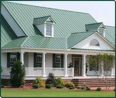These carefully thought design details allow the house to seamlessly integrate into the natural landscape. Green Roof Picking The Perfect Exterior Color For Your Metal Roof