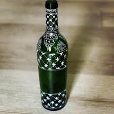How To Upcycle And Paint Glass Bottles Create With Code Dragon I started doing mehendi designs on it. how to upcycle and paint glass bottles