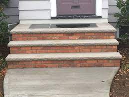 Front Steps Granite Treads Brick Google Search Front Steps Front Porch Steps Porch Steps