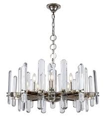 Elegant Lighting 1530d30pn Rc Lincoln 10 Light 30 Inch Polished Nickel Chandelier Ceiling Light Urban Classic