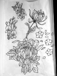 Pin By Lucie Havlova On Tattoo Ideas Loves Flower Line Drawings Japanese Flower Tattoo Traditional Japanese Tattoos
