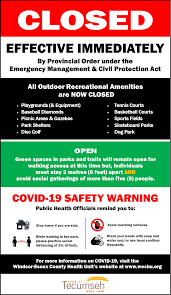 The following gathering restrictions are in place: Coronavirus Covid 19 Town Of Tecumseh