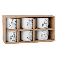 Coffret 6 Tasses En Faience Imprimes Animaux Sur Maisons Du Monde Piochez Parmi Nos Meubles Et Objets Deco Et Faite Maison Du Monde Coffret Mobilier De Salon