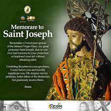 Memorare to saint joseph and litany of st. Memorare To Saint Joseph St Joseph Parish Gagalangin Facebook