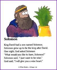 2 To The 1 To The 1 To The 3 I Like Good Solomon Asks God For Wisdom Story Kids Korner Bible Crafts Preschool Solomon Asks For Wisdom Bible Crafts For Kids