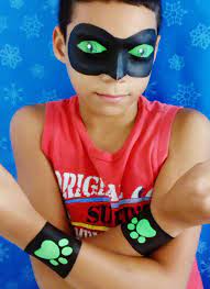 Sarah Cruz Pintura Facial Cat Noir Cat Noir Face Painting Schminken