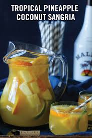 Tropical Pineapple Coconut Sangria Shared Appetite Recipe Pineapple Coconut Tropical Sangria Tropical Sangria Recipe