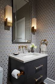Heated floors, clad in crisp white tiles; 11 Of Our Most Popular New Powder Rooms From White Tile To Wild