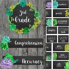Editable Succulent Farmhouse Chic Classroom Decor More Growing Mega Bundle Classroom Decor Classroom Makeover Classroom Decor Themes