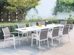 Esstisch ausziehbar mit stühlen jadella essgruppe raul tisch 6 stühle sonoma eiche ausziehbar auf 220cm. Garten Essgruppe Pahoa Tisch 8 Stuhle Weiss Kaufen