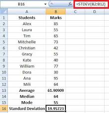 If you have an even number of data points, then average the middle two numbers in the list. How To Calculate Mean Median Mode And Standard Deviation In Excel