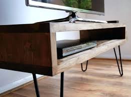 Tv Stand Diy Vintage Retro Box Stand W Metal Hairpin Legs Solid Wood Rustic Unit Table Di Tv Stand And Coffee Table Set Solid Wood Tv Stand Solid Wood Cabinets