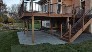 Ipe Deck Stairs And Paver Patio Paver Patio Deck Stairs Patio Stairs