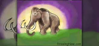 Photo, print, drawing animal sculpture covered in snow, mammoth lakes, california. How To Draw A Woolly Mammoth Drawing Illustration Wonderhowto
