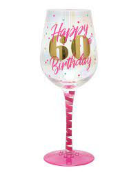 Drinking glasses, large mugs, or water bottles. Amazon Com Top Shelf Decorative 60th Birthday Wine Glass For Red Or White Wine Unique Gift Idea Wine Glasses