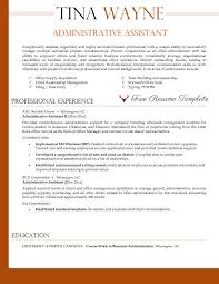 for executive administrative assistant