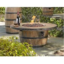 The propane burner for a fire pit is typically in the shape of either a series of concentric rings with small holes that allow for the fire to exit the metal. Wine Barrel Firepit 40 Inch Gas Firepit Luxury Fire Pit Diy Gas Fire Pit