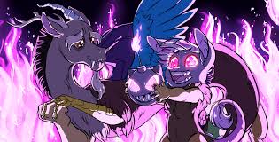 1451812 Artist Lopoddity Bomb Discord Draconequus Fangs Father And Daughter Female My Little Pony Drawing My Little Pony Pictures Mlp My Little Pony