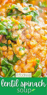 Best Ever Lentil Spinach Soup Recipe In 2020 Lentil Soup Recipes Spinach Soup Recipe Italian Recipes Easy