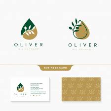 Olive Oil Logo Design With Business Card Template Logo Design Tutorial Business Card Template Food Brand Logos