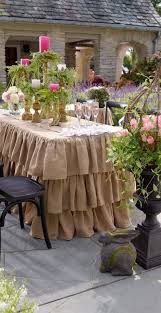 Ruffled Burlap Table Collection Grandin Road Burlap Tablecloth Ruffled Tablecloth Fitted Tablecloths