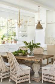 Hello Lovely Inspiration For Interiors Modern Farmhouse Kitchens Wicker Dining Chairs Farmhouse Dining Room