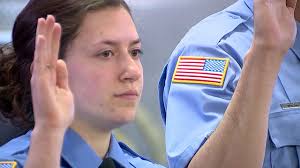Legacy community servants Ian Murphy and Maddie Kelly take oath at  Youngstown Fire Department