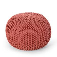 Knit two together is a basic and quick way to decrease stitches. Nahunta Modern Knitted Cotton Round Pouf By Christopher Knight Home Overstock 32388757