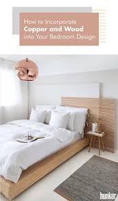 Beachy blue + white + sand. Copper And Wood In The Bedroom Is Where It S At Hunker Bedroom Design Furniture Home Decor